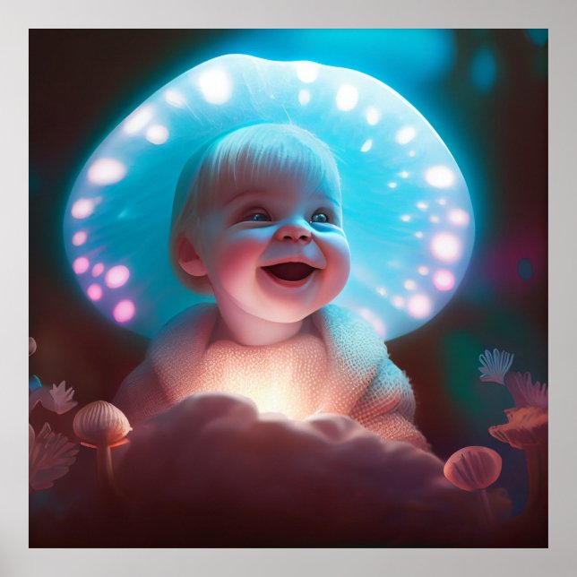Poster baby smiling (Front)