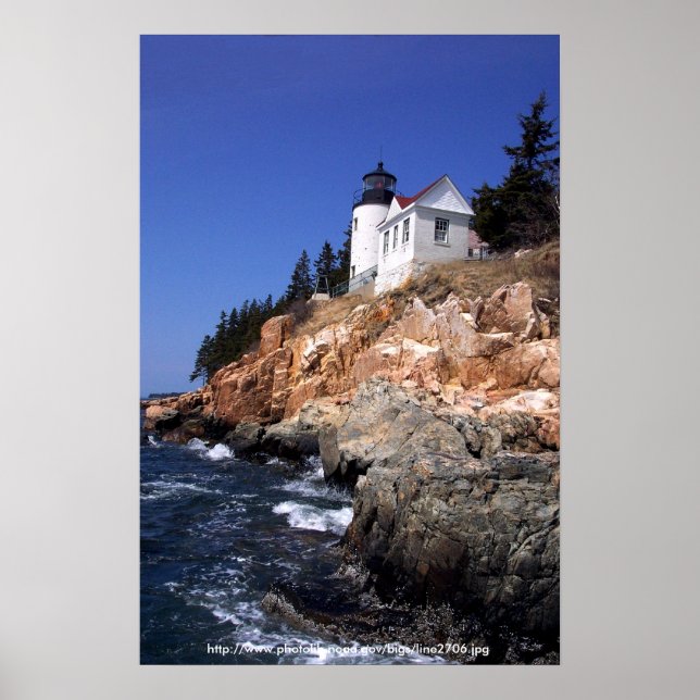 Poster / Bass Harbor Head Lighthouse Maine (Front)