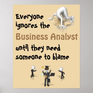 Poster Blame Business Analyst