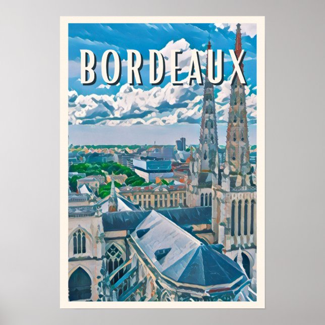 Poster Bordeaux Photo Vintage (Front)