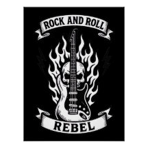 Poster brillant Music Rock and Roll