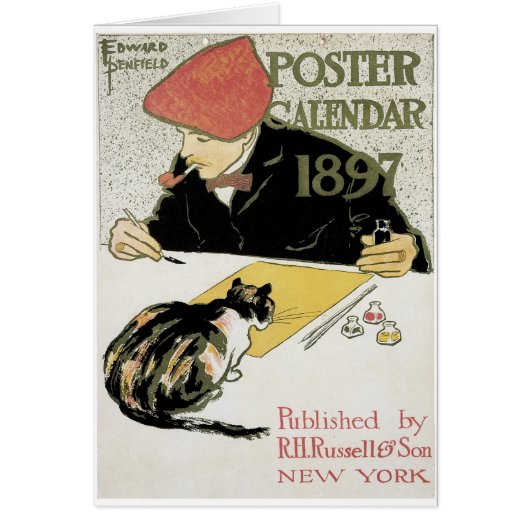 Poster Calendar 1897 Cards (Front)