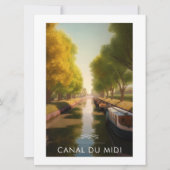 Poster Canal du Midi - France - illustration (Front)