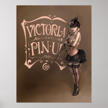 Poster/canvas Print ·  Victorian Pinup by Cintia_Gonzalvez at Zazzle