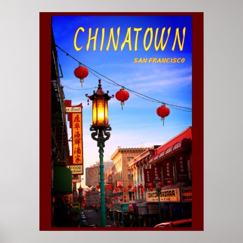 Poster Chinatown San Francisco Design