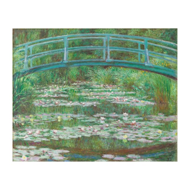 Póster Claude Monet - Water Lilies and Japanese Br Acrylic Print (Front)
