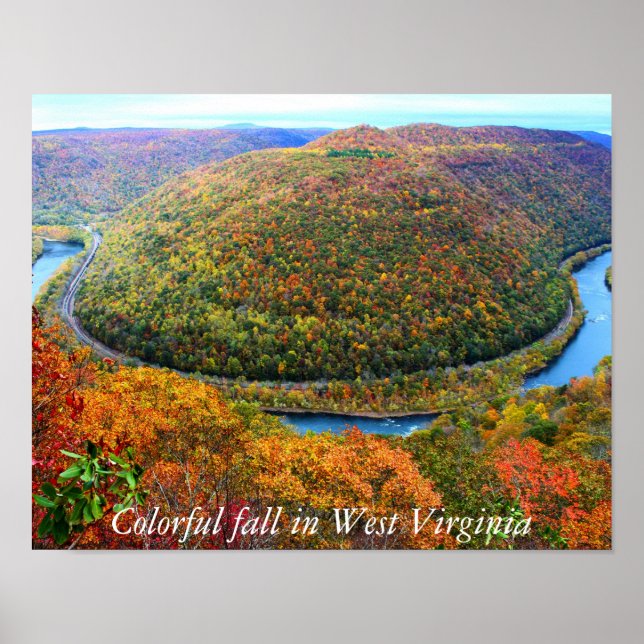 Poster Colorful fall in West Virginia (Front)