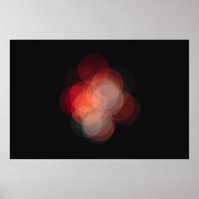 Póster con fotografía efecto bokeh poster (Front)