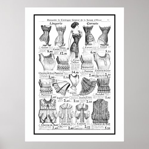 Poster Corsets 1909_1910 Advertisement