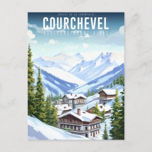 Poster Courchevel - France - Auvergne-Rhône-Alpes Postcard