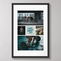 Poster Create your own fitness photo print