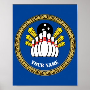 Poster - Custom Bowling - Add Name