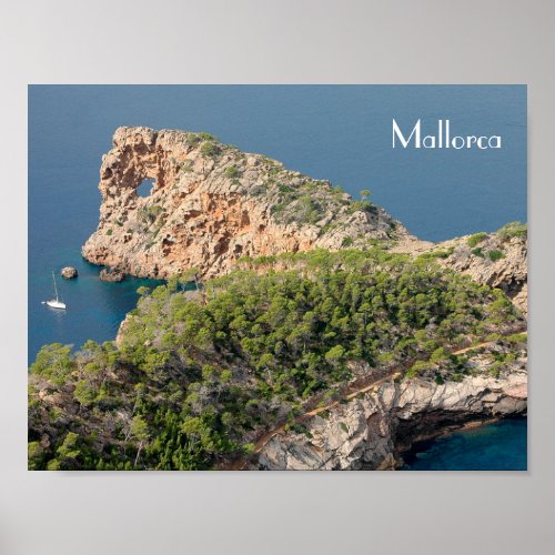 pster de Sa Foradada en la isla de Mallorca Poster
