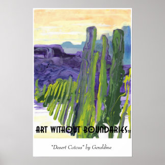 Poster: "Desert Cactus" by Geraldine Poster