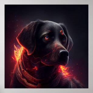 Poster Dog rouge