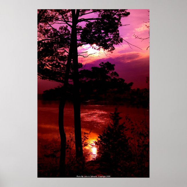 POSTER DSC_9022_sunset at Pease Reserve (Front)