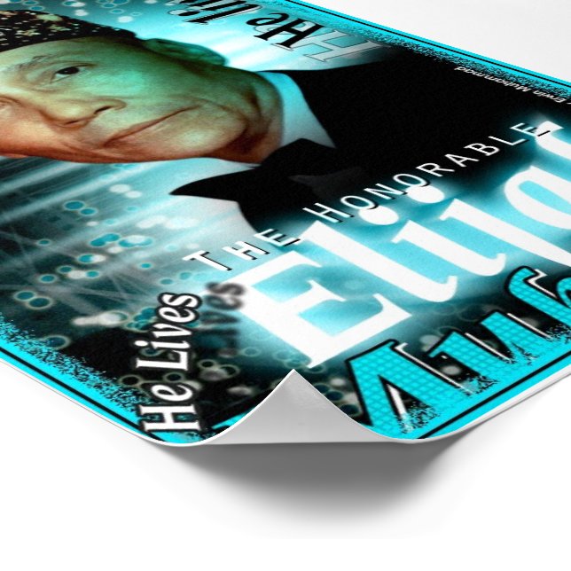 Poster: Elijah Muhammad Lives Poster (Corner)
