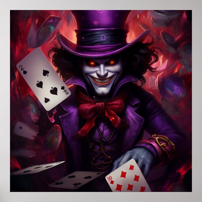 Poster Enigmatic Card Game with the Joker (Front)