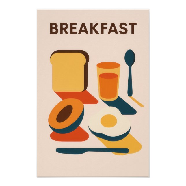 Poster Everyday Icons: BREAKFAST (Front)