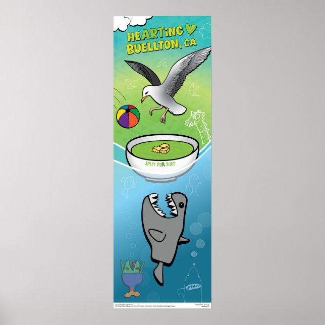 Poster - Everyone Wants Pea Soup - Buellton.Art  (Front)