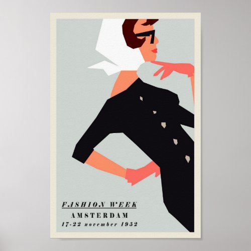 Poster _ Fashion Week Amsterdam 1952