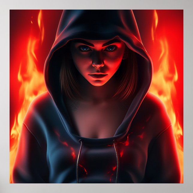 Poster Fille Super-Héros (Front)