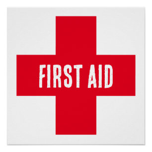 Poster - First Aid Red Cross