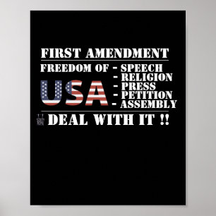 poster "FIRST AMENDMENT"