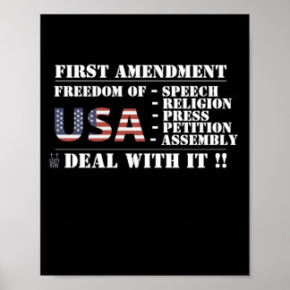poster  "FIRST AMENDMENT"
