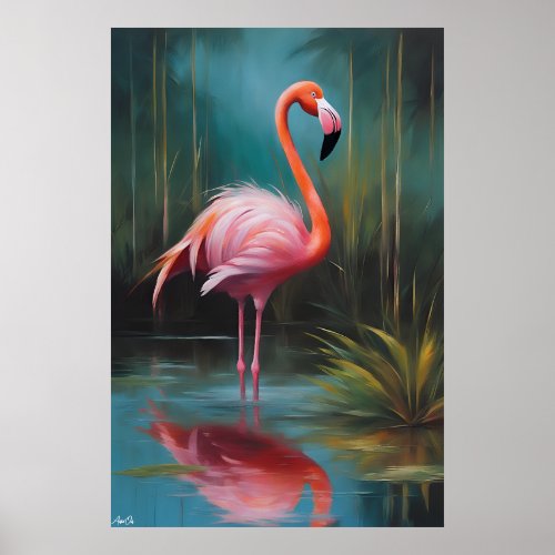 Poster  Flamingo  Art