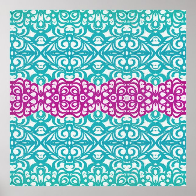 Poster Floral abstract background (Front)