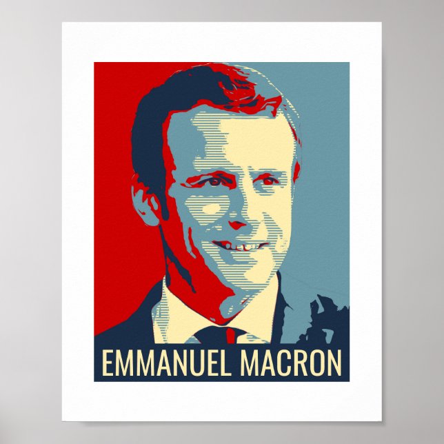 Poster Flyer Emmanuel Macron (Front)