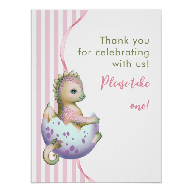 Poster for Baby Shower. (Front)