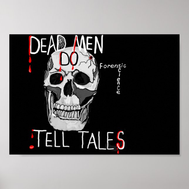 poster for Forensic science lovers skull and quote (Front)