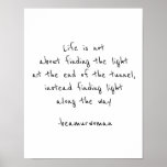 Poster For Framing Find The Light Along The Way at Zazzle