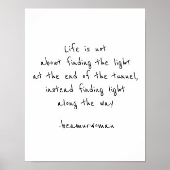 Poster For Framing Find The Light Along The Way by TheMurmanStore at Zazzle