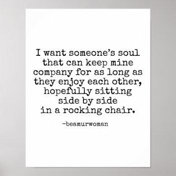 Poster For Framing I Want Someone's Soul by TheMurmanStore at Zazzle