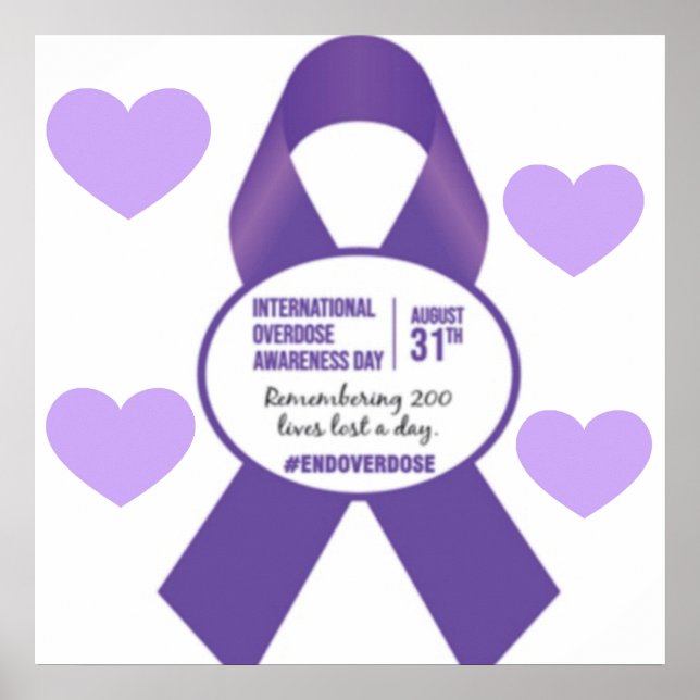 Poster for International Overdose Awareness Day (Front)