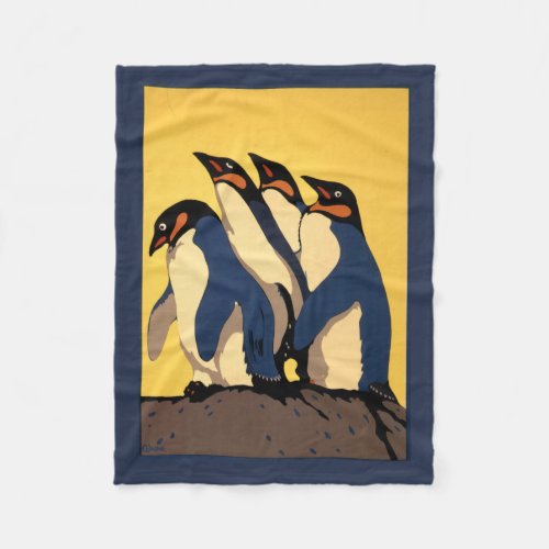 Poster For Subway Transportation To The London Zoo Fleece Blanket