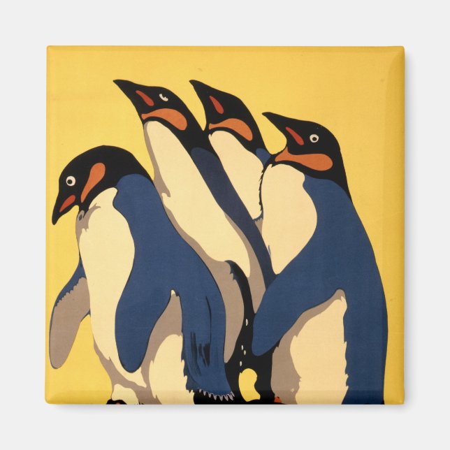 Poster For Subway Transportation To The London Zoo Magnet (Front)