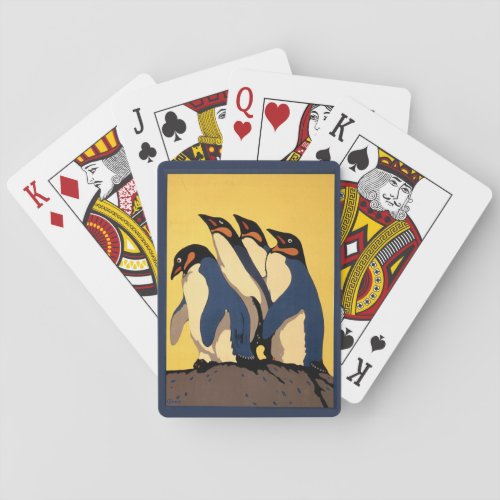 Poster For Subway Transportation To The London Zoo Playing Cards