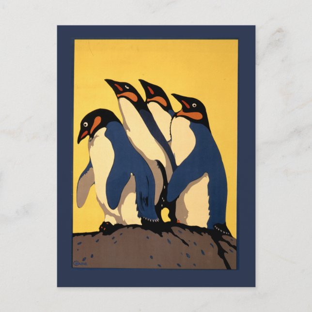 Poster For Subway Transportation To The London Zoo Postcard (Front)