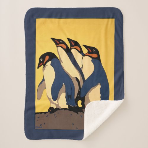 Poster For Subway Transportation To The London Zoo Sherpa Blanket