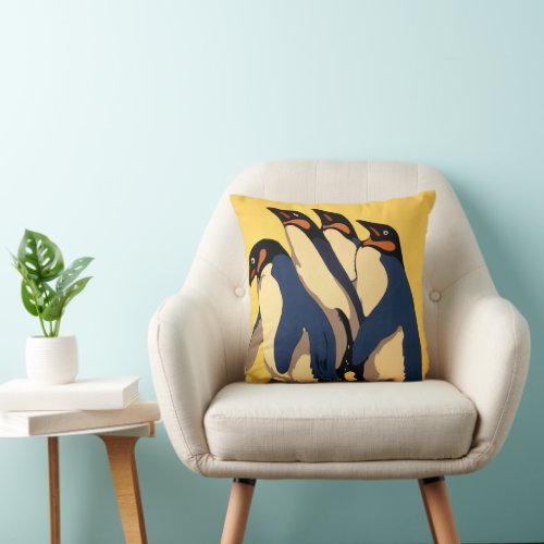 Poster For Subway Transportation To The London Zoo Throw Pillow