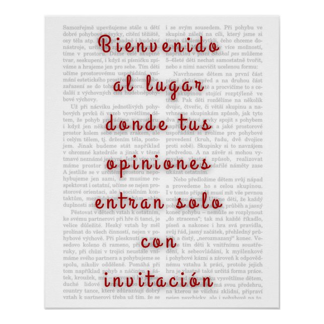 Póster Frase Sarcástica con Tipografía Moderna  Poster (Front)