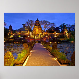 Poster full (24"x18") Cafe Lotus Temple Ubud Bali