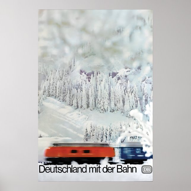 Poster German Railways -Germany by Train- Deutsche (Front)