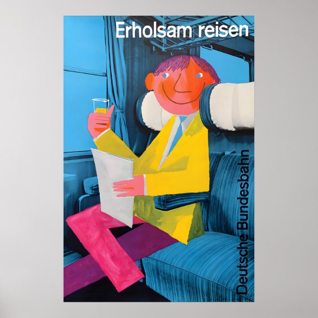 Poster German Railways Relaxing Travel (Front)