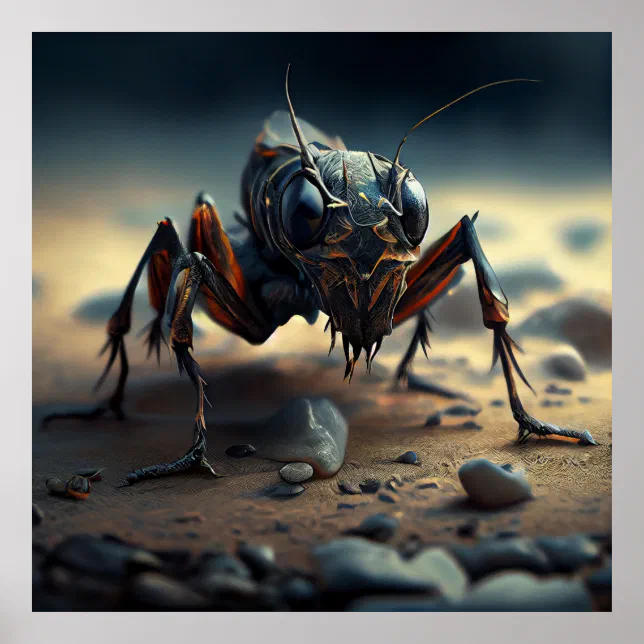 Poster Giant insect | Zazzle