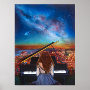 Poster_Girl at Piano Poster